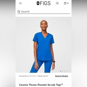 FIGS Casma Three-Pocket Scrub Top™